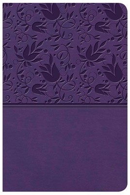 KJV Large Print Compact Reference Bible, Purple LeatherTouch (Imitation Leather)