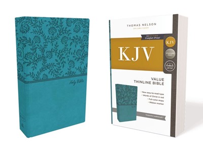 KJV Value Thinline Bible, Green, Red Letter Edition (Imitation Leather)