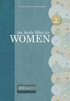 The Study Bible For Women, Teal/Sage Leathertouch Indexed (Imitation Leather)