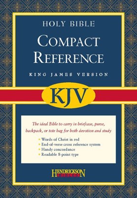 KJV Compact Reference Bible, Black (Bonded Leather)