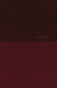 NKJV Value Thinline Bible, Burgundy, Large Print (Imitation Leather)