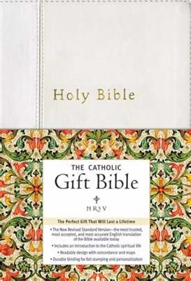 NRSV Catholic Gift Bible, White (Imitation Leather)