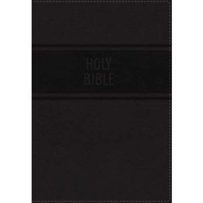 NKJV Reference Bible, Compact, Large print, Black. (Imitation Leather)