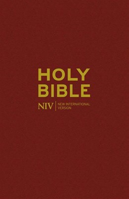 NIV Popular Burgundy Hardback Bible (Hard Cover)
