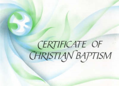 Baptism Certificate Ecumenical Dove (pack of 20)