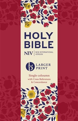 NIV Larger Print Compact Single Column Reference Bible (Flexiback)