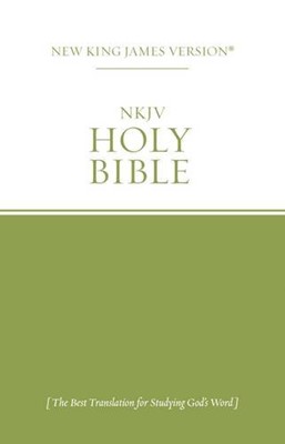 NKJV Economy Outreach Bible Green/White (Paperback)