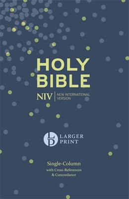 NIV Larger Print Compact Single Column Reference Bible (Hard Cover)