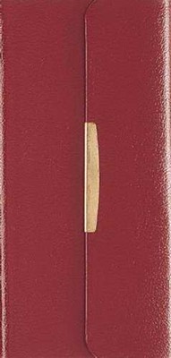 NKJV Checkbook Bible Burgundy (Bonded Leather)