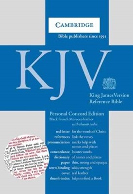 KJV Personal Concord Reference Edition, Black Leather (Leather Binding)