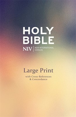 NIV Large Print Single Column Deluxe Reference Bible (Hard Cover)