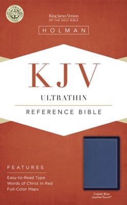 KJV Ultrathin Reference Bible, Cobalt Blue, Leathertouch (Imitation Leather)