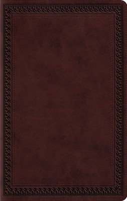 ESV Large Print Value Thinline Bible, Trutone, Mahogany (Imitation Leather)