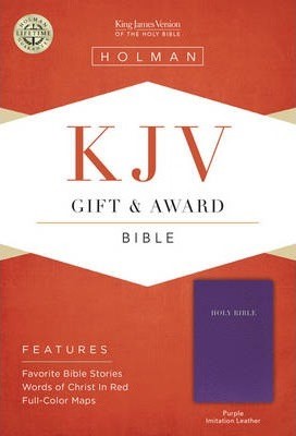 KJV Gift & Award Bible, Purple (Imitation Leather)