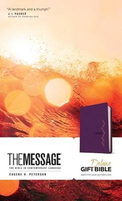 Message Deluxe Gift Bible, Purple (Imitation Leather)