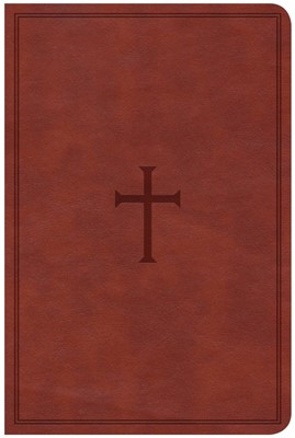CSB Compact Ultrathin Reference Bible, Brown Leathertouch, I (Imitation Leather)