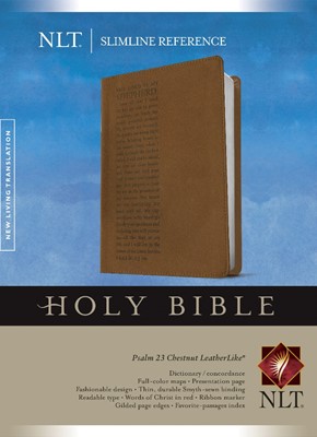 NLT Slimline Reference Bible, Chestnut (Imitation Leather)
