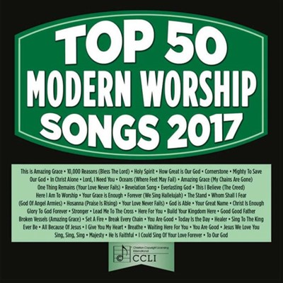 Top 50 Modern Worship Songs 2017 2CD (CD-Audio)