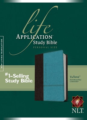 NLT Life Application Study Bible Personal Size Brown/Teal (Imitation Leather)