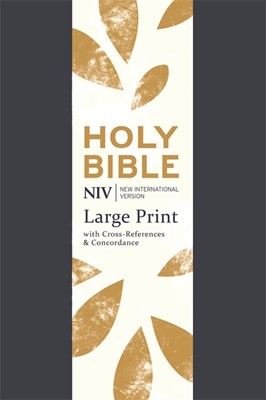 NIV Large Print Single Column Deluxe Reference Bible (Flexiback)