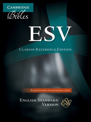 ESV Clarion Reference Edition Black Goatskin Leather (Leather Binding)