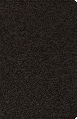 ESV Heirloom Thinline Bible, Goatskin, Black (Genuine Leather)