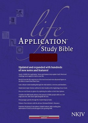 NKJV Life Application Study Bible, Burgundy, Indexed (Bonded Leather)