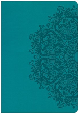 CSB Super Giant Print Reference Bible, Teal Leathertouch (Imitation Leather)