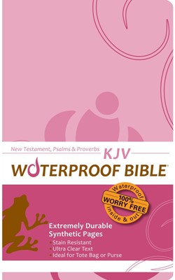 KJV Waterproof New Testament, Psalms & Proverbs Pink Brown