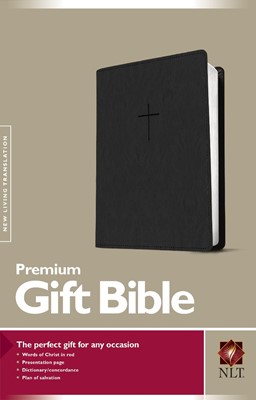 NLT Premium Gift Bible, Black (Imitation Leather)