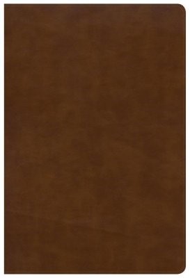 NKJV Large Print Ultrathin Reference Bible, British Tan (Imitation Leather)