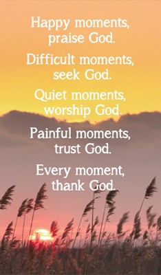 Happy Moments Prayer Card (Miscellaneous Print)