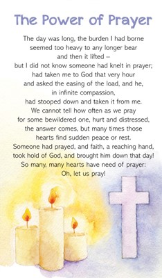 The Power Of Prayer Prayer Cards (Miscellaneous Print)
