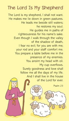 Lord Is My Shepherd, The (pack of 20) (Miscellaneous Print)