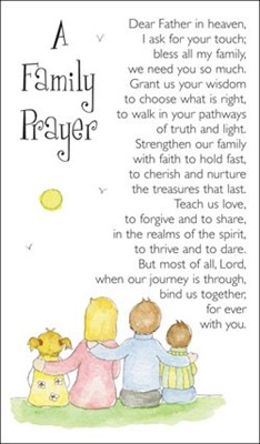 Family Prayer Prayer Cards (pack of 20) (Miscellaneous Print)