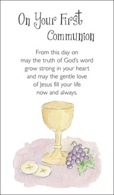 On Your First Communion Prayer Cards (Miscellaneous Print)