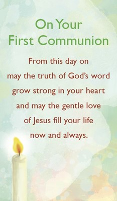 On Your First Communion Prayer Card (Miscellaneous Print)