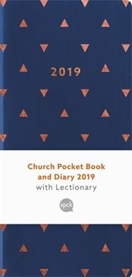 Church Pocket Book And Diary 2019: Blue Triangles (Hard Cover)