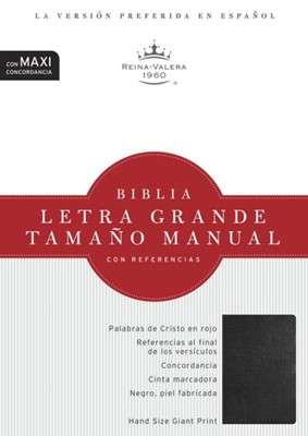 RVR 1960 Biblia Letra Grande Tamaño Manual (Bonded Leather)