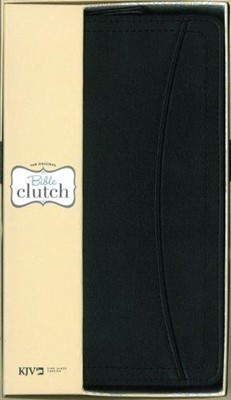 KJV Bible Clutch Duotone Black Leather