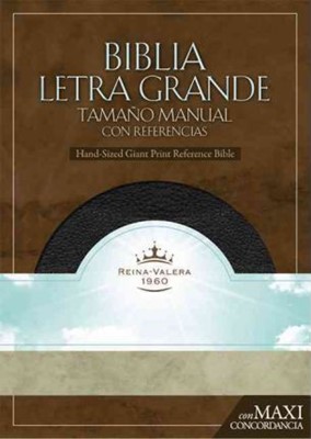 RVR 1960 Biblia Letra Granda Tamaño Manual, negro piel fabri (Bonded Leather)
