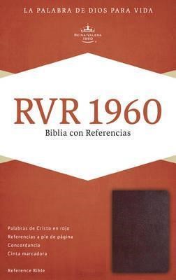 RVR 1960 Biblia con Referencias, borgoña piel fabricada con (Bonded Leather)