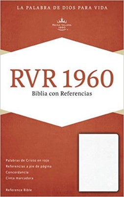 RVR 1960 Biblia con Referencias, blanco piel fabricada con í (Bonded Leather)
