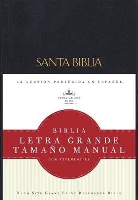 RVR 1960 Bíblia Letra Grande Tamaño Manual con Referencias, (Hard Cover)