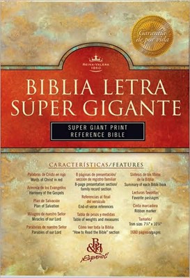 RVR 1960 Biblia Letra Súper Gigante con Referencias, negro i (Imitation Leather)