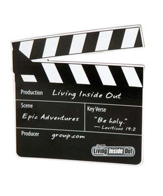 Living Inside Out Epic Adventures Clapboard Magnet Spring17 (General Merchandise)