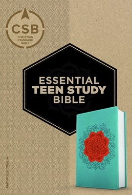 CSB Essential Teen Study Bible, Personal Size, Coral Flower (Imitation Leather)
