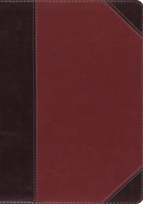 ESV MacArthur Study Bible, Large Print, Brown/Cordovan (Imitation Leather)
