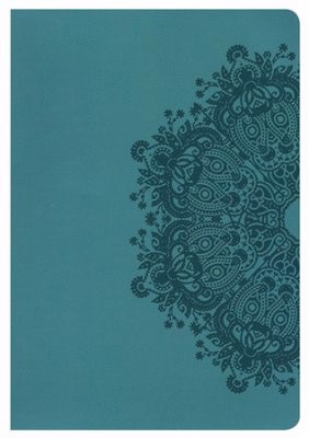 NKJV Giant Print Reference Bible, Teal Leathertouch, Indexed (Imitation Leather)