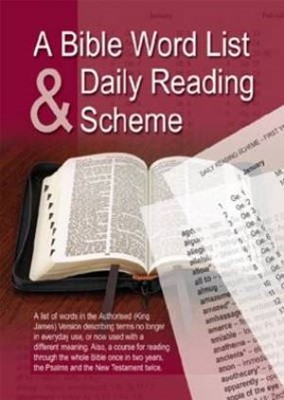 Bible Word List and Reading Plan (Paperback)